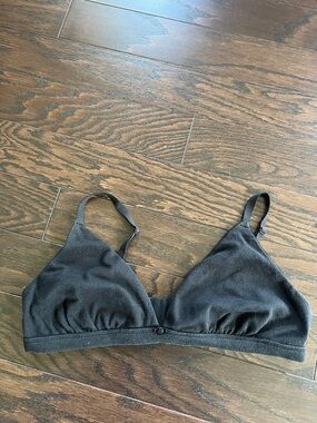 SKIMS Black Wireless Triangle Bralette